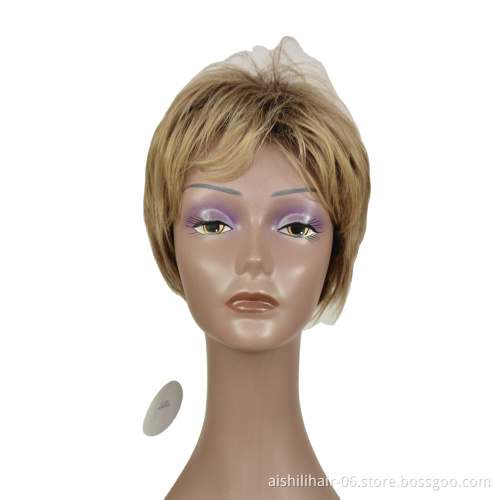 AiShiLi Wholesale  Short Bob Style Synthetic Hair  Heat Resistant Fiber Wigs With Straight Ombre Hair For Women